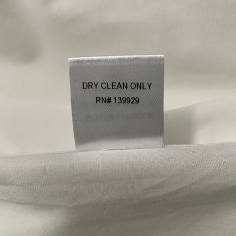 ADAM LIPPES Taille M Chemise à manches longues boutonnée en coton uni blanc