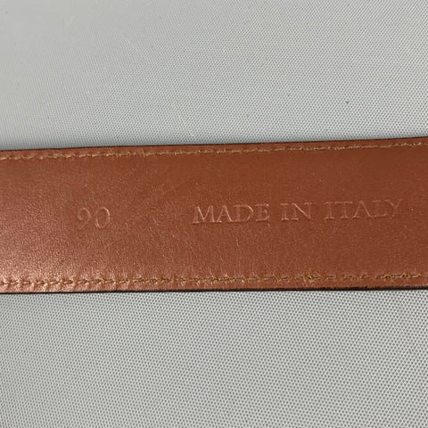 BRUNELLO CUCINELLI Size 35 Charcoal Distressed Suede Belt
