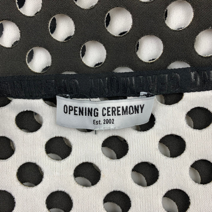 OPENING CEREMONY Size M Black Neoprene Laser Cut Shift Dress