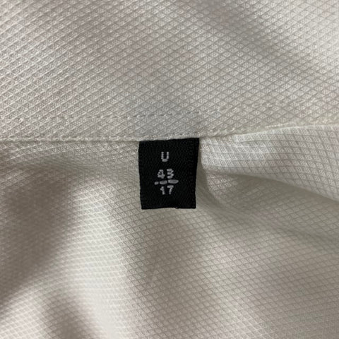 GIORGIO ARMANI Size XL Solid White Cotton French Cuff Long Sleeve Shirt