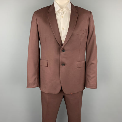 PAUL SMITH Kensington Fit Size 44 Brown Wool Notch Lapel Regular Suit