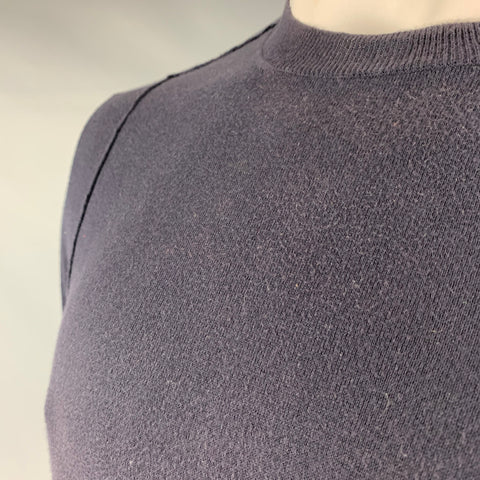 MARNI Size L Navy Cotton Pullover