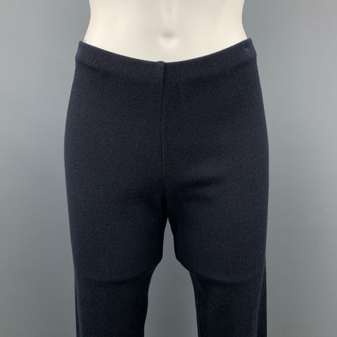 DONNA KARAN Size M Black Rayon Blend Leggings