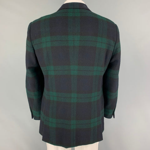 POLO by RALPH LAUREN Size 46 Regular Blackwatch Cashmere Sport Coat