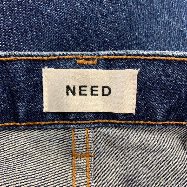 NEED Size 29 Indigo Denim Button Fly Jeans