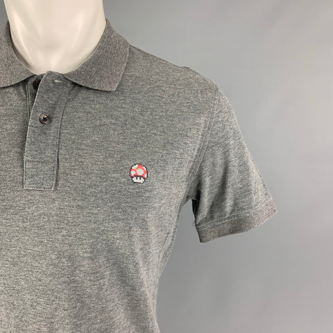 PAUL SMITH Size S Grey Cotton Short Sleeve Polo