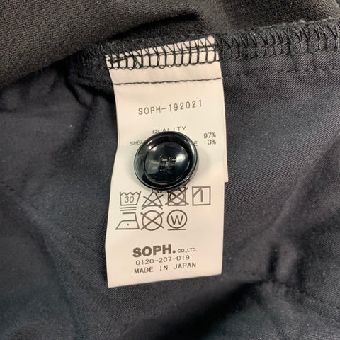 SOPHNET Size 32 Black Corduroy Cotton Blend Drop-Crotch Casual Pants