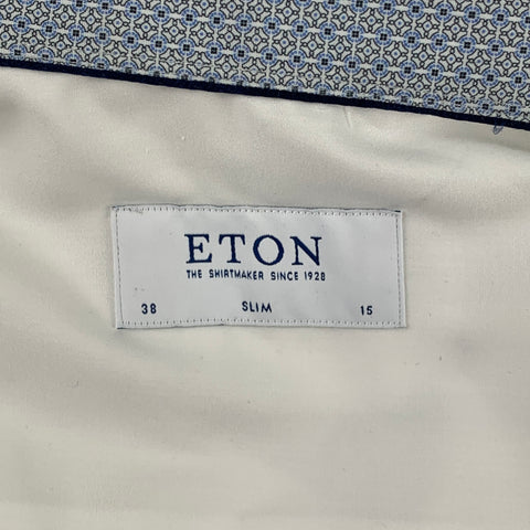 ETON Size S White Cotton Button Up Long Sleeve Shirt