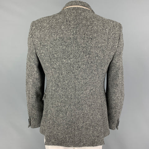 SHIPLEY and HALMOS Size 42 Grey Black White Tweed Wool Sport Coat