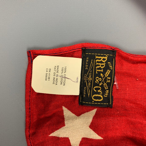 RRL by RALPH LAUREN Red White Blue Cotton Americana Scarf