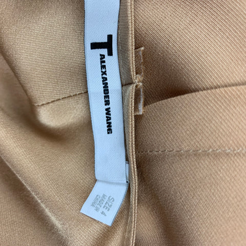 ALEXANDER WANG Size 4 Champagne Silk Sleeveless Dress