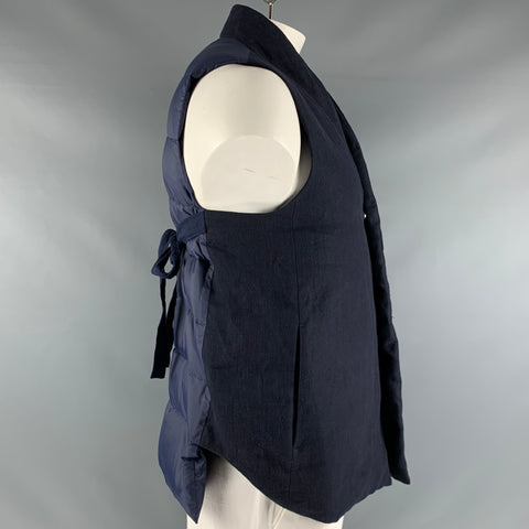 COSMIC WONDER Taille L Gilet en lin marine Snaps
