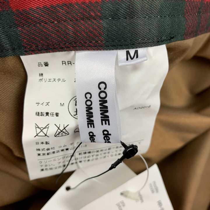 COMME des GARCONS Size M Red Green Cotton Polyester Plaid Balloon Casual Pants