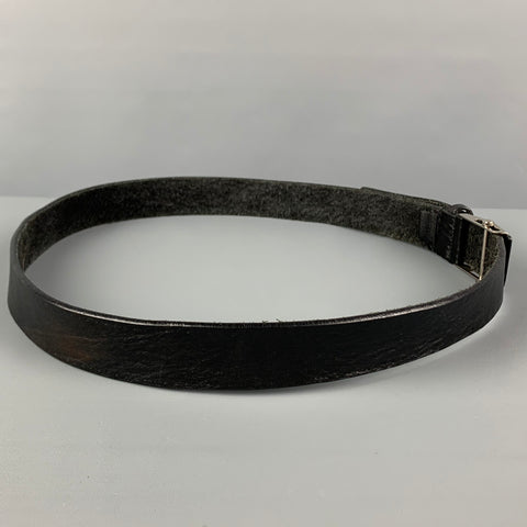 GUCCI Size L Black Leather Belt