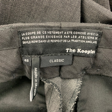 THE KOOPLES Size 38 Dark Gray Wool Peak Lapel Suit