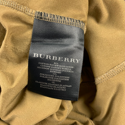 BURBERRY PRORSUM Size 8 Olive Lace Cotton Blend Shift Dress