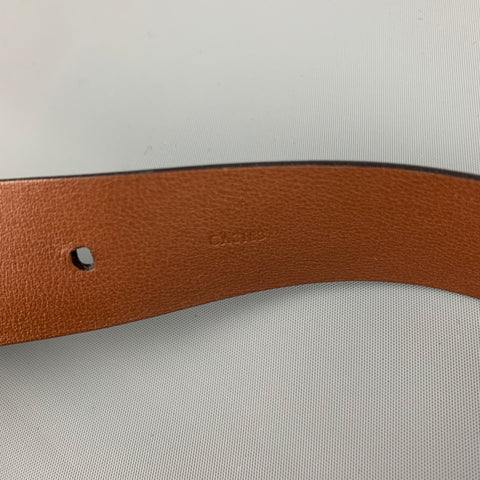 LOUIS VUITTON Size 40 Brown Leather Belt