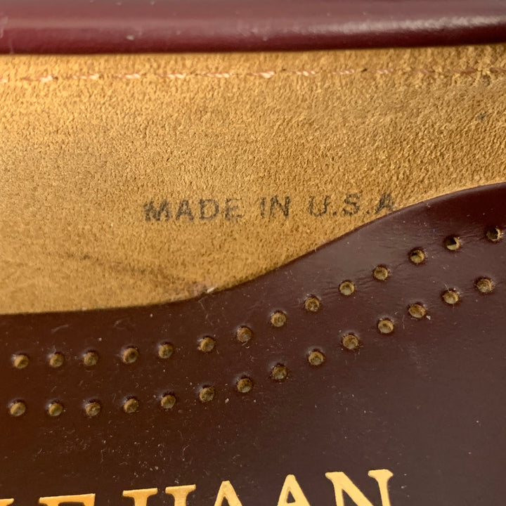 COLE HAAN Size 5.5 Burgundy Leather Loafer Flats