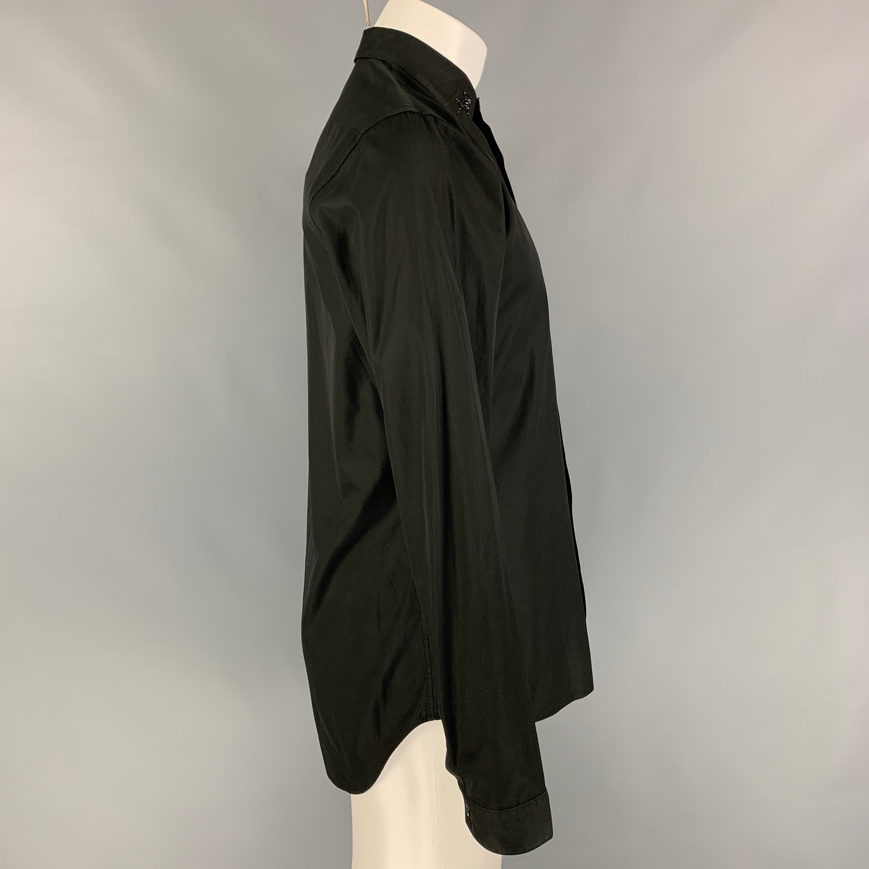 DIOR HOMME Size M Black Cotton Long Sleeve Shirt – Sui Generis