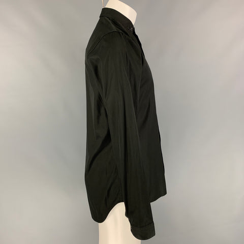 DIOR HOMME Size M Black Cotton Long Sleeve Shirt