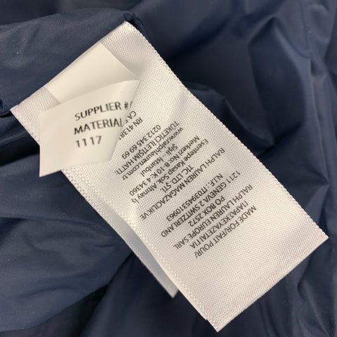 POLO by RALPH LAUREN Size XL Navy Contrast Trim Nylon Jacket