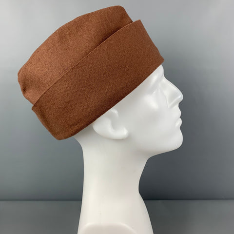 EMPORIO ARMANI Size One Size Brown Wool Blend Military Hat