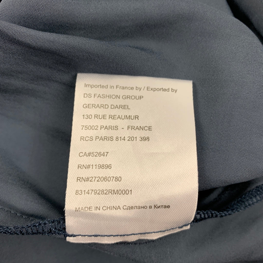 GERARD DAREL Talla 14 Vestido azul marino con cinturilla elástica de poliéster