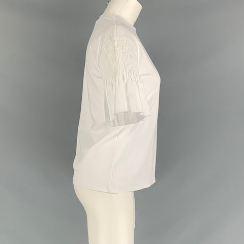 VICTORIA BECKHAM Camiseta de manga corta de algodón blanca Talla XS