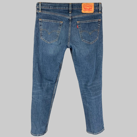 LEVI STRAUSS Talla 32 Vaqueros con bragueta y cremallera de algodón azul