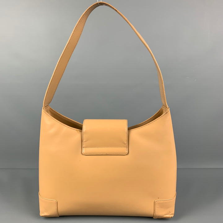 LAMBERTSON TRUEX Beige Leather Shoulder Bag Handbag