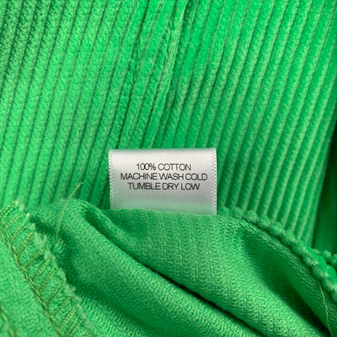 LANDLORD Size M Green Corduroy Cotton Zip Fly Casual Pants