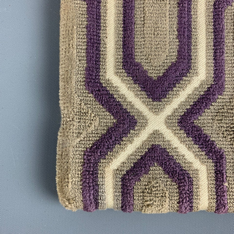 VINTAGE Purple Sage Textured Fabric Handbag & Leather Goods