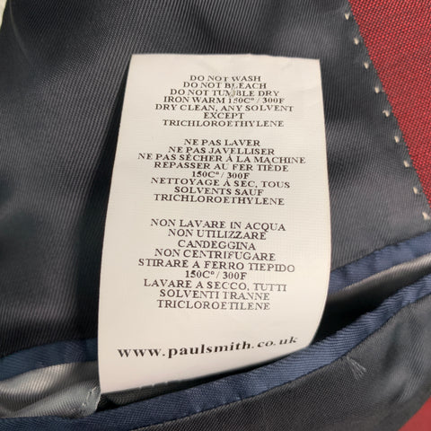 PS by PAUL SMITH Taille 36 Manteau de sport en laine et mohair bordeaux