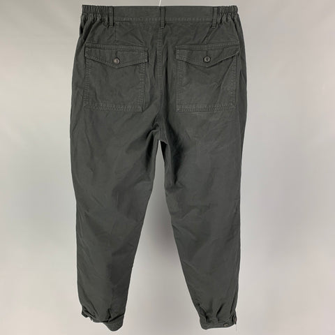 VISVIM Size L Black Cotton Zip Fly Carroll Trouser Pants