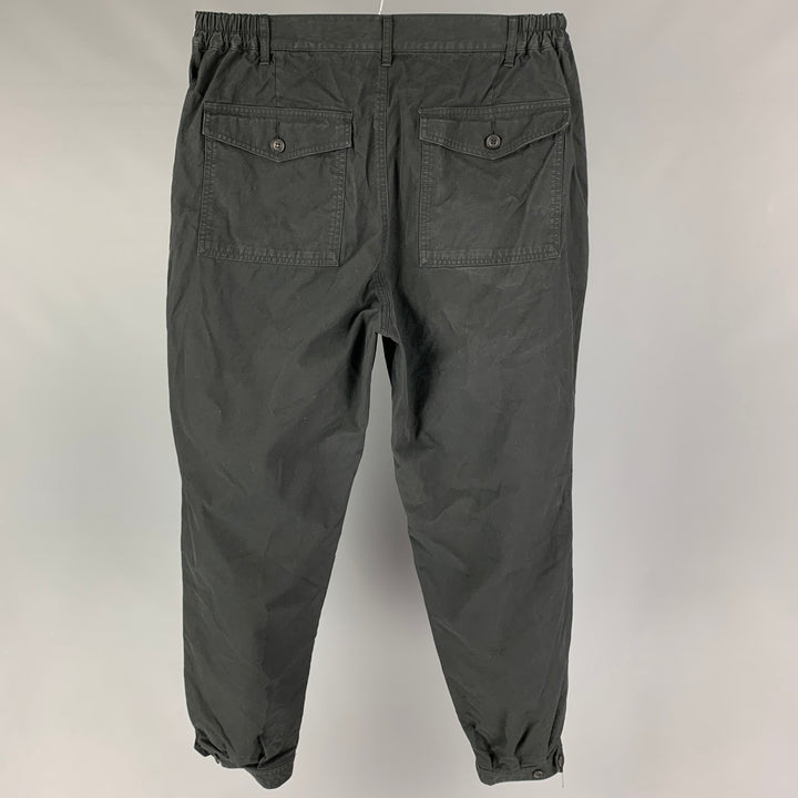 VISVIM Size L Black Cotton Zip Fly Carroll Trouser Pants