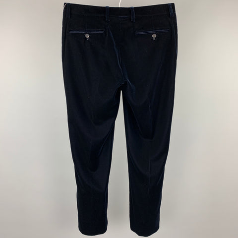 GIORGIO ARMANI Size 34 Navy Velvet Dress Pants