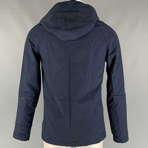 JACK WILLS Taille S Veste coupe-vent en coton et nylon uni bleu marine