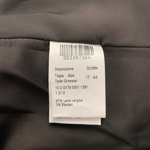 PIAZZA SEMPIONE Taille L Blazer boutonné en mélange de laine taupe