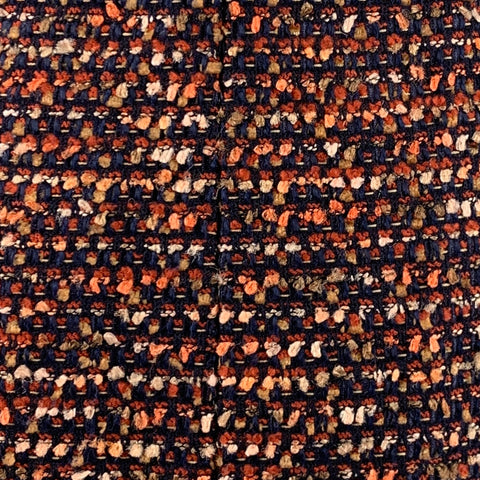 ESCADA Taille 4 Robe sans manches texturée en mélange de laine orange marine