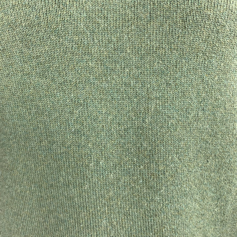 BALLANTYNE Chaleco tipo suéter con cuello en V de cachemira verde musgo talla XL