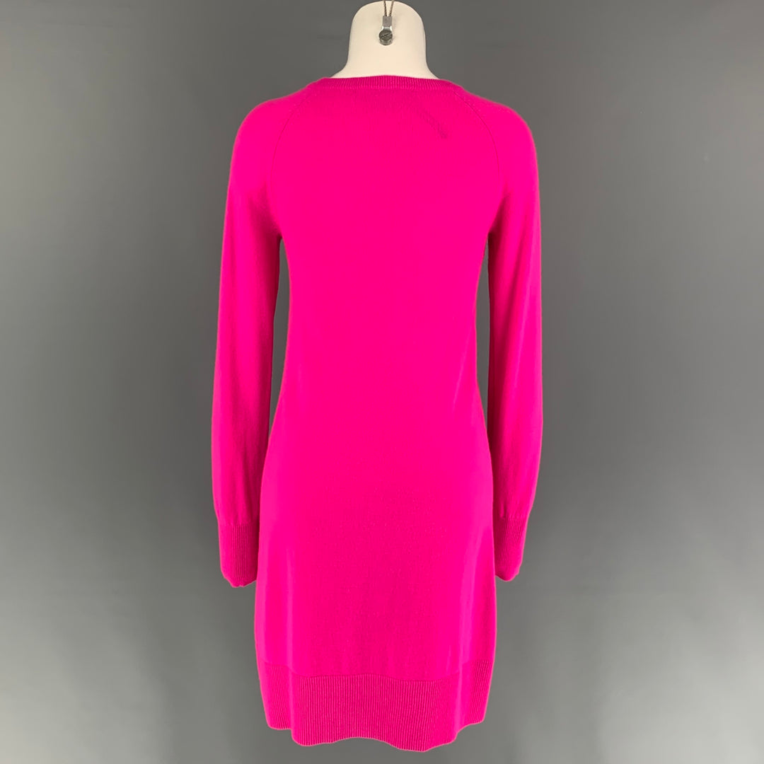 MICHAEL KORS Size S Pink Cashmere Long Sleeve Dress
