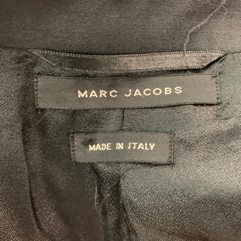 MARC JACOBS Size 38 Black Wool Polyester Tuxedo Sport Coat