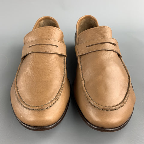 HARRYS OF LONDON Mocassins à enfiler en cuir beige taille 11,5
