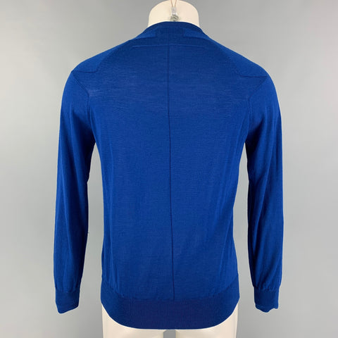 GIVENCHY Size M Royal Blue Knit Wool Crew-Neck Pullover