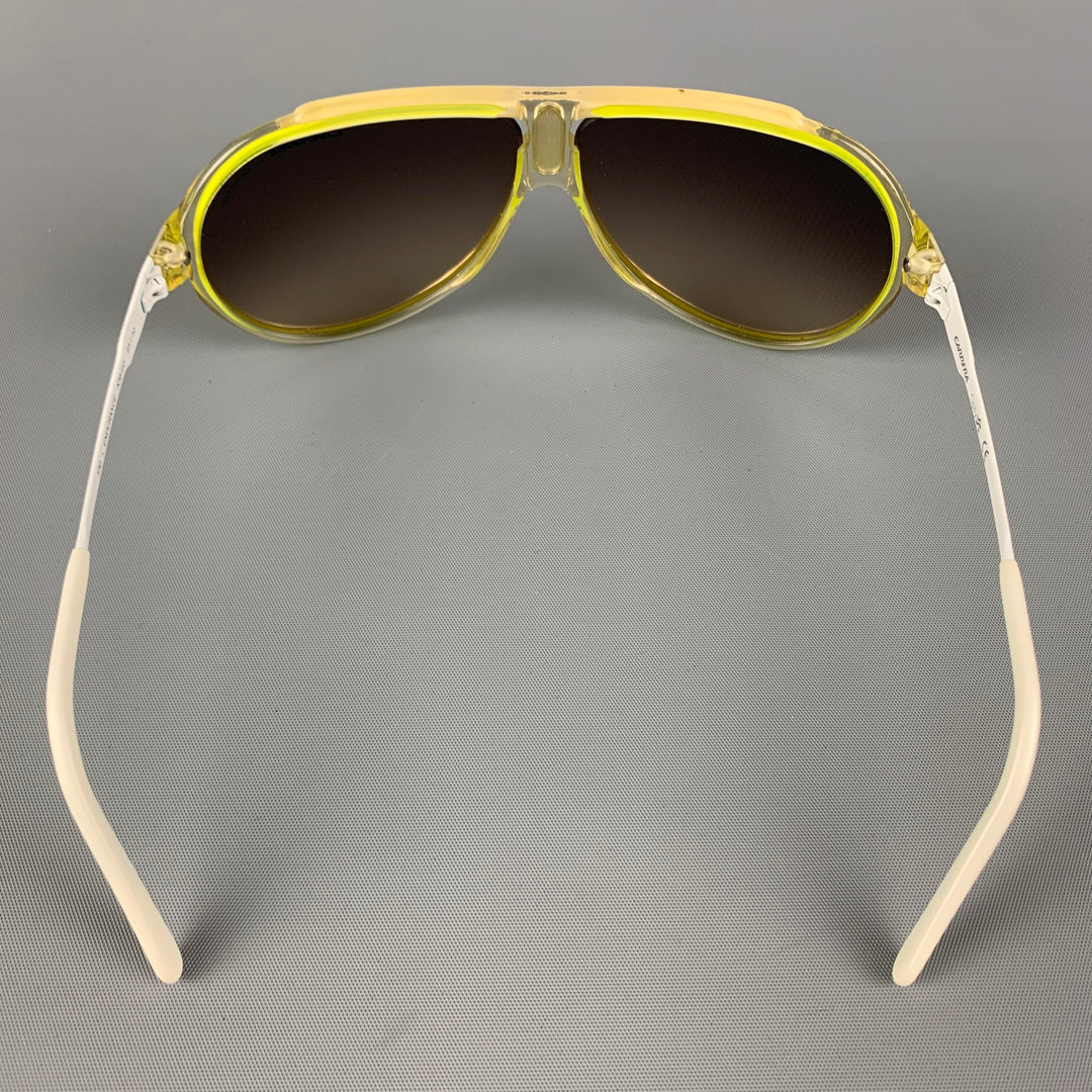 CARRERA Green & White Acetate Endurance Sunglasses