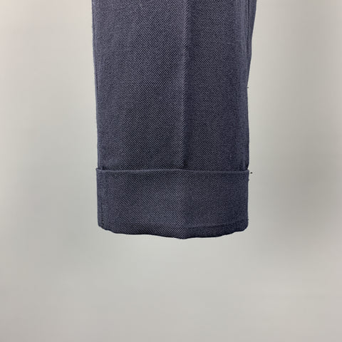 UNITED ARROWS Size 30 Navy Pleated Cuffed Casual Pants