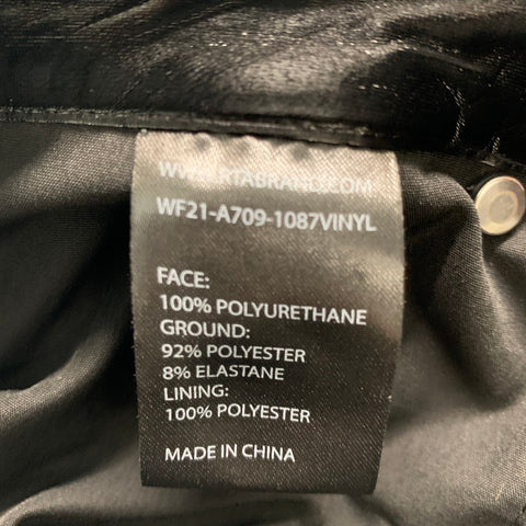 RtA Taille S Pantalon décontracté noir en polyuréthane uni coupe jean