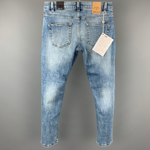 ONLY & SONS Size 28 Blue Wash Cotton Regular Button Fly Jeans