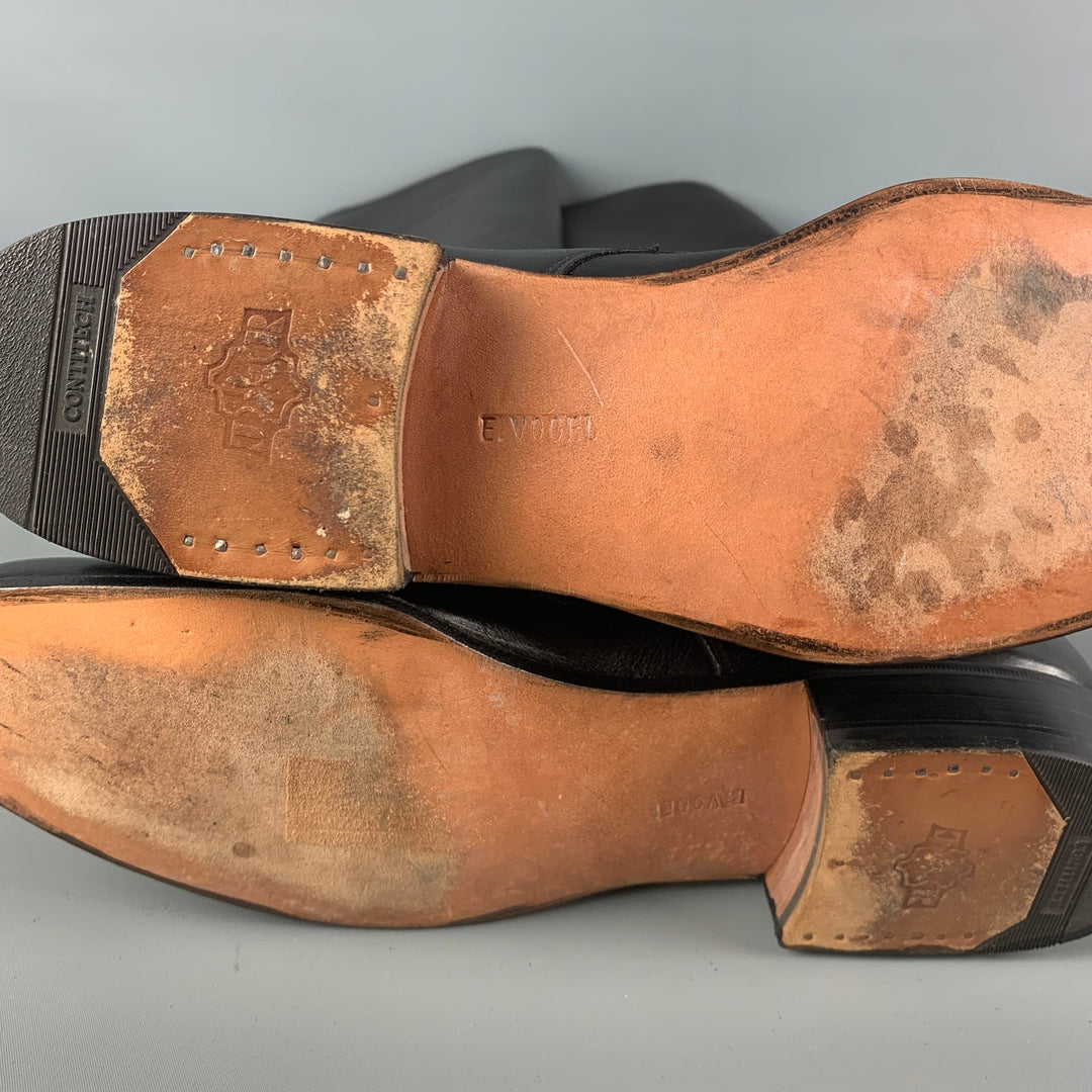 Bottes D'équitation E Vogel Sur Mesure - Cuir Noir - Femme - Taille US 8 - Occasion