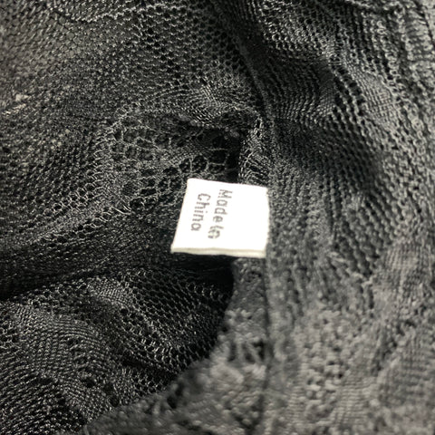 EQUIPMENT Size M Black Lace Sleeveless Top